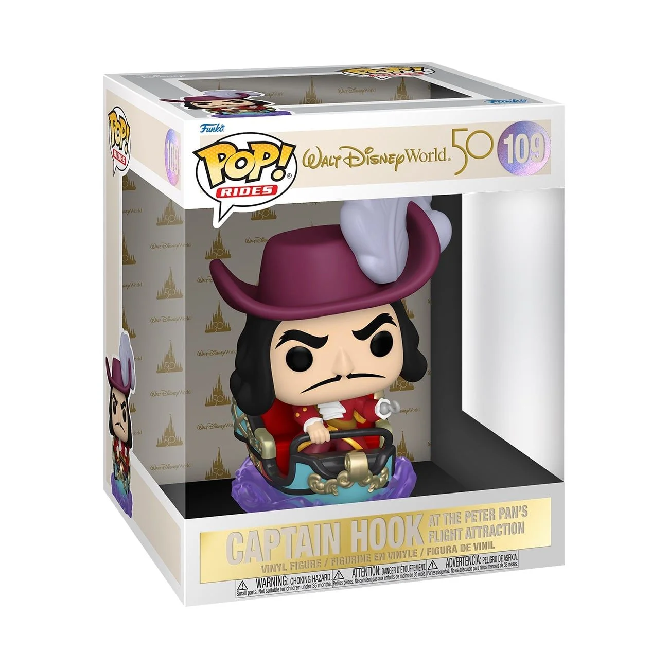 Funko Pop! Ride: Walt Disney World 50th Anniversary - Hook on Peter Pan Flight