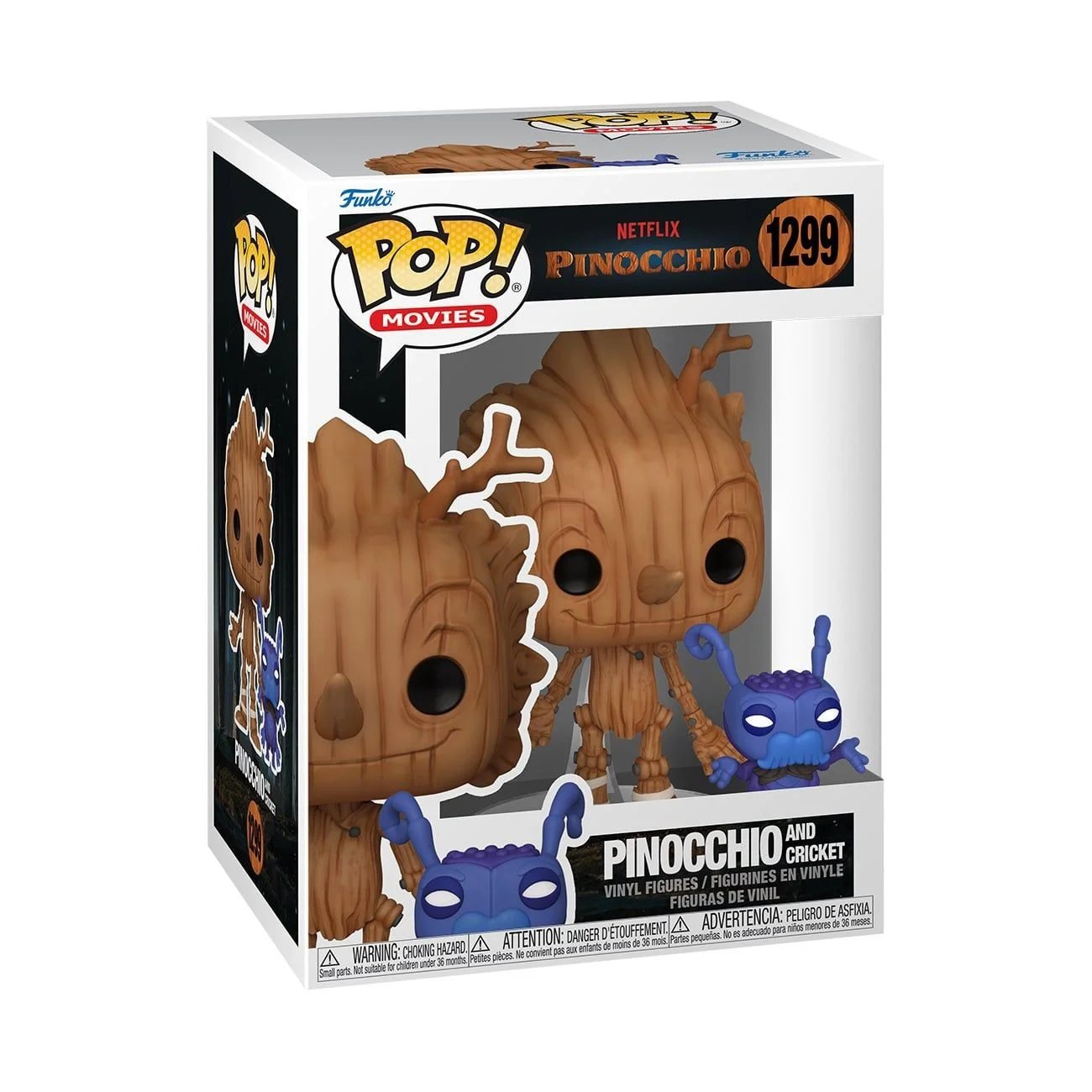 Funko Pop! Movies: Pinocchio (Netflix) - Pinocchio & Cricket