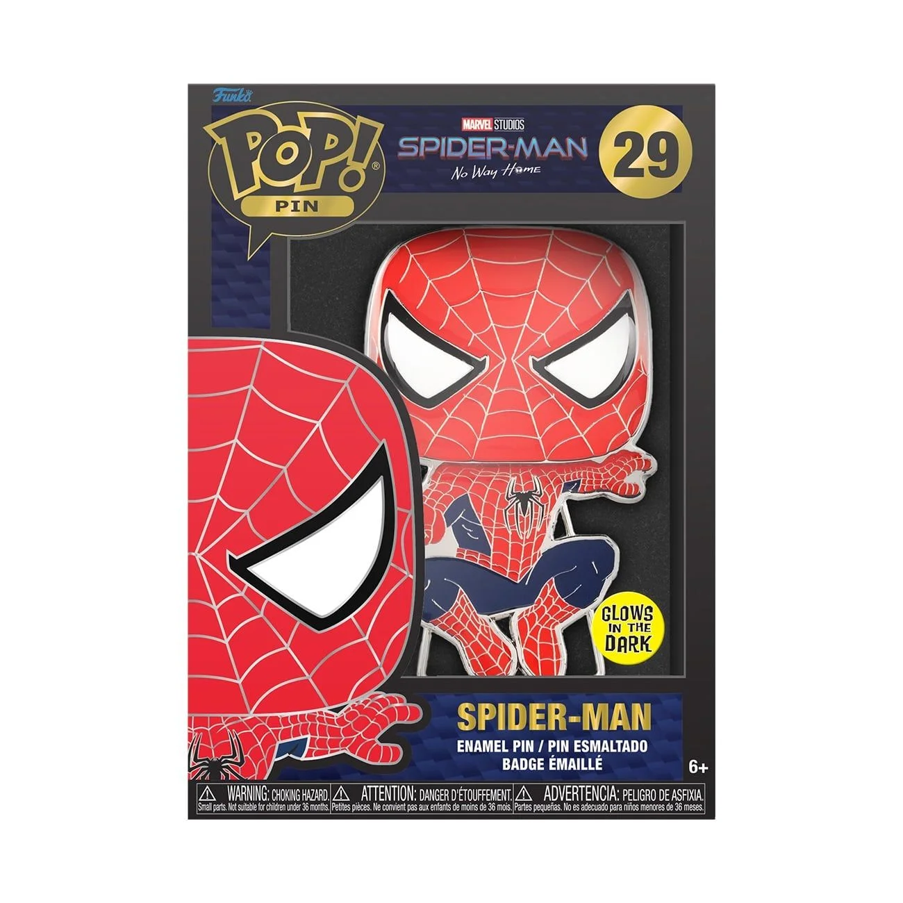 Funko Pop! Pin: Spider-Man: No Way Home - Spider-Man (Tobey Maguire) (Glow)