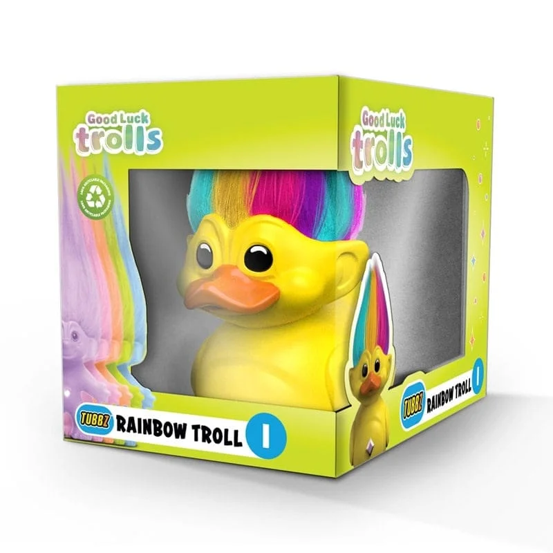 Numskull - Best of TUBBZ Boxed Badeend - Trolls - Rainbow - 9cm
