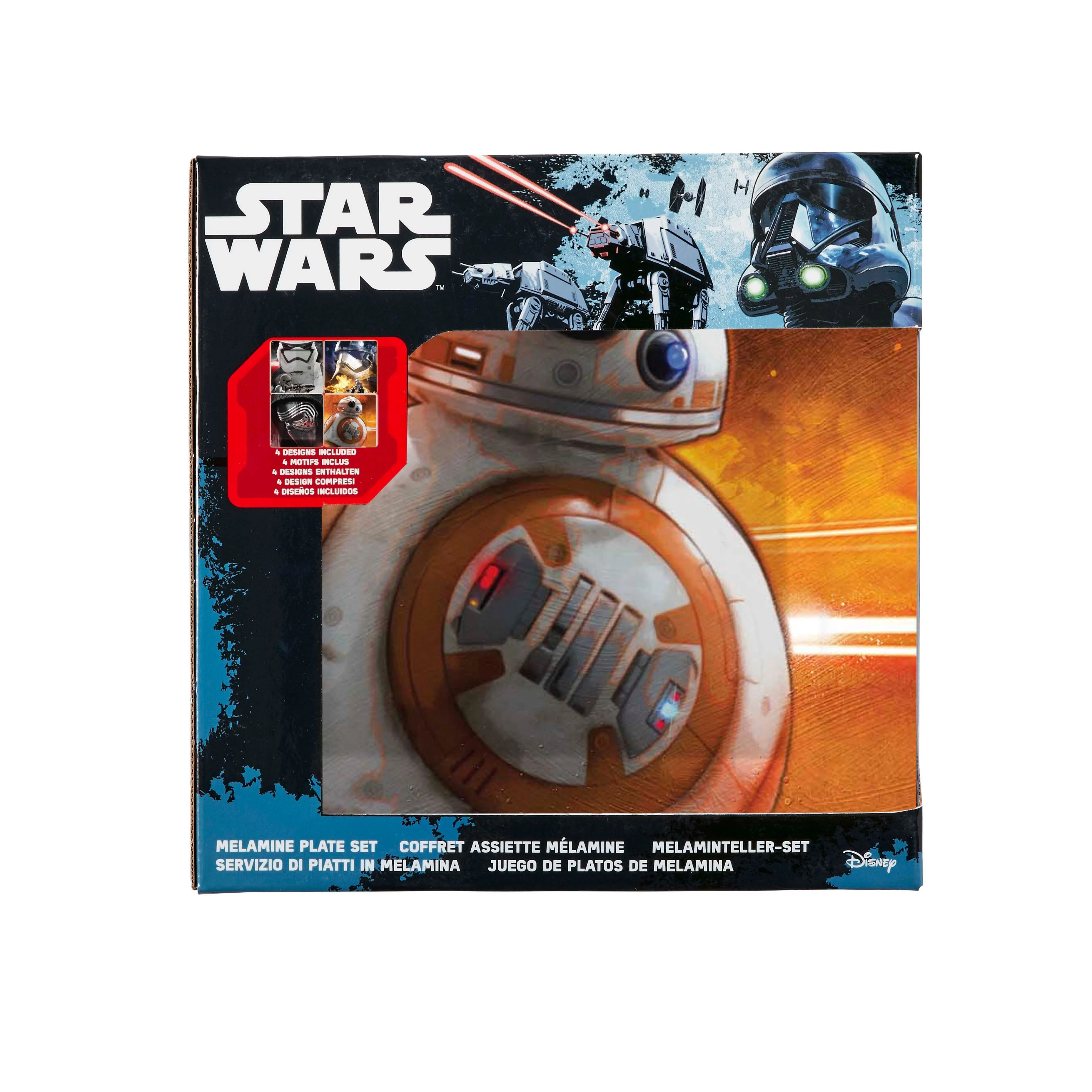 Funko Homewares - Star Wars Photographic Characters Melamine Plate 4-Set