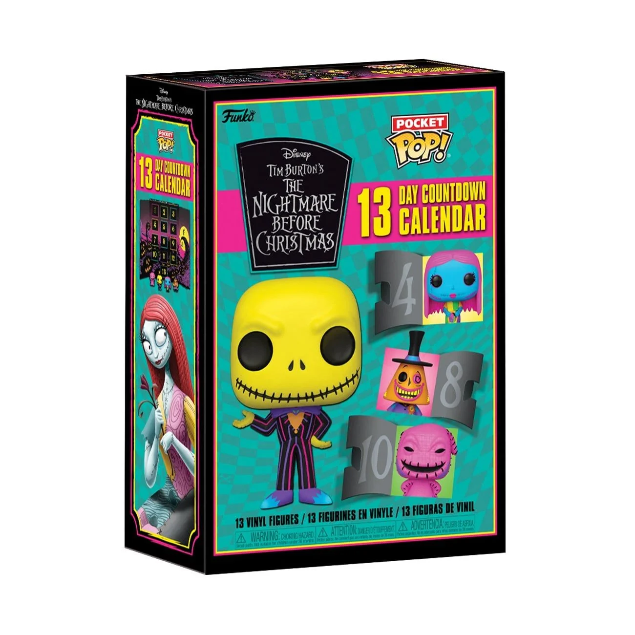 Funko Pocket Pop! Disney: The Nightmare Before Christmas - 13 Day Countdown Calendar (Blacklight)