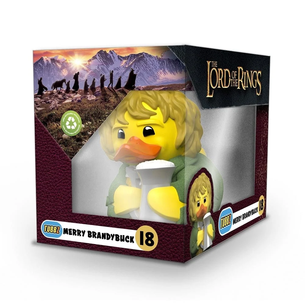 Numskull - Best of TUBBZ Boxed Badeend - The Lord of the Rings - Meriadoc Brandebok - 9cm
