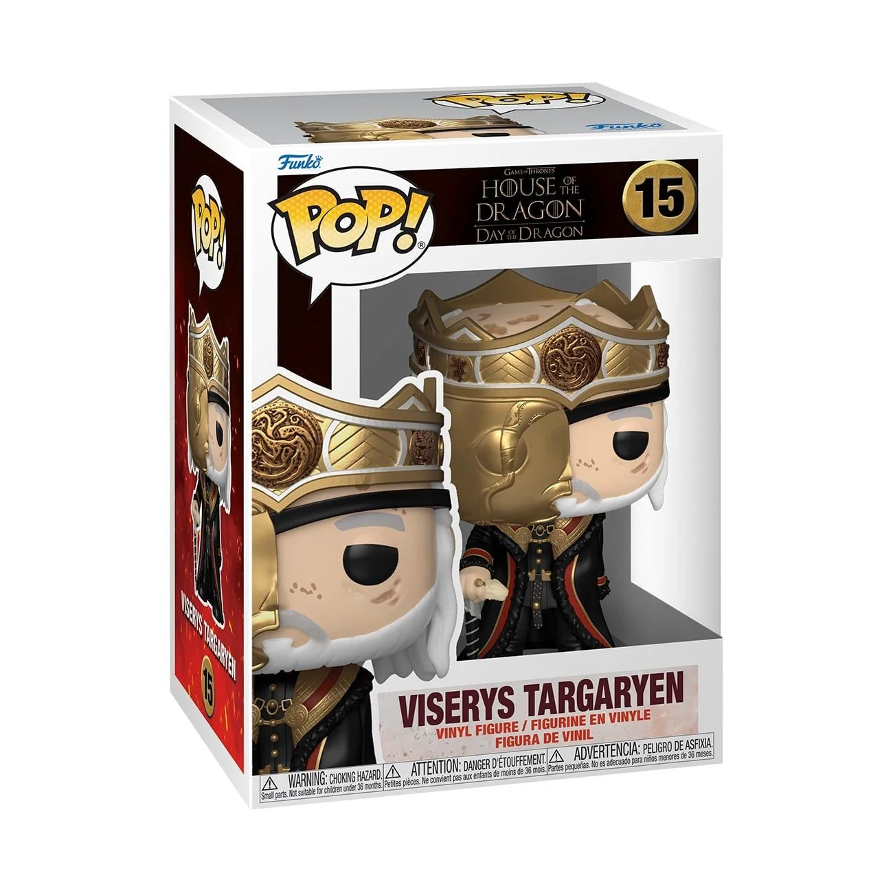 Funko Pop! TV: House of the Dragon - Viserys Targaryen (Masked) (Chance of Unmasked Chase Edition)