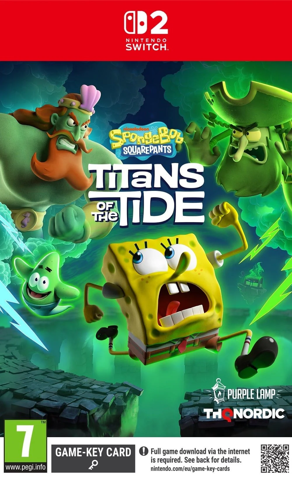 SpongeBob SquarePants - Titans of the Tide - Game-key Card - Nintendo Switch 2 versie
