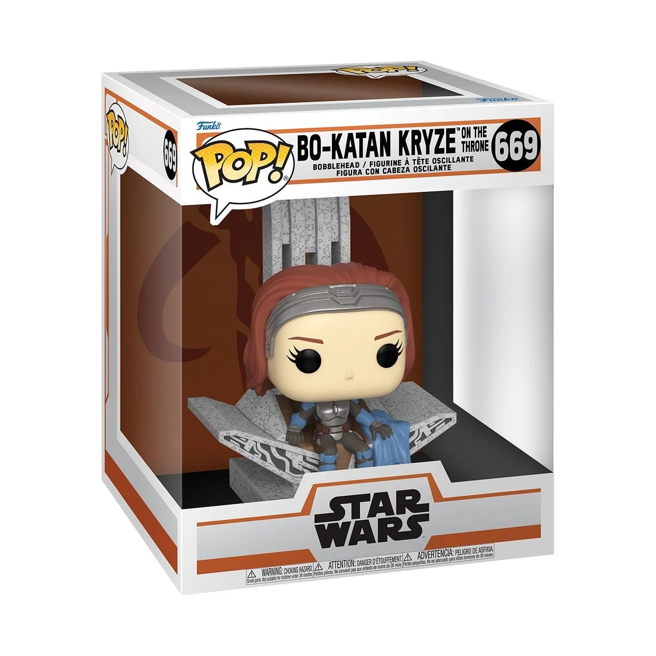 Funko Pop! Deluxe: Star Wars: The Mandalorian Season 3 - Bo-Katan Kryze (with Throne)