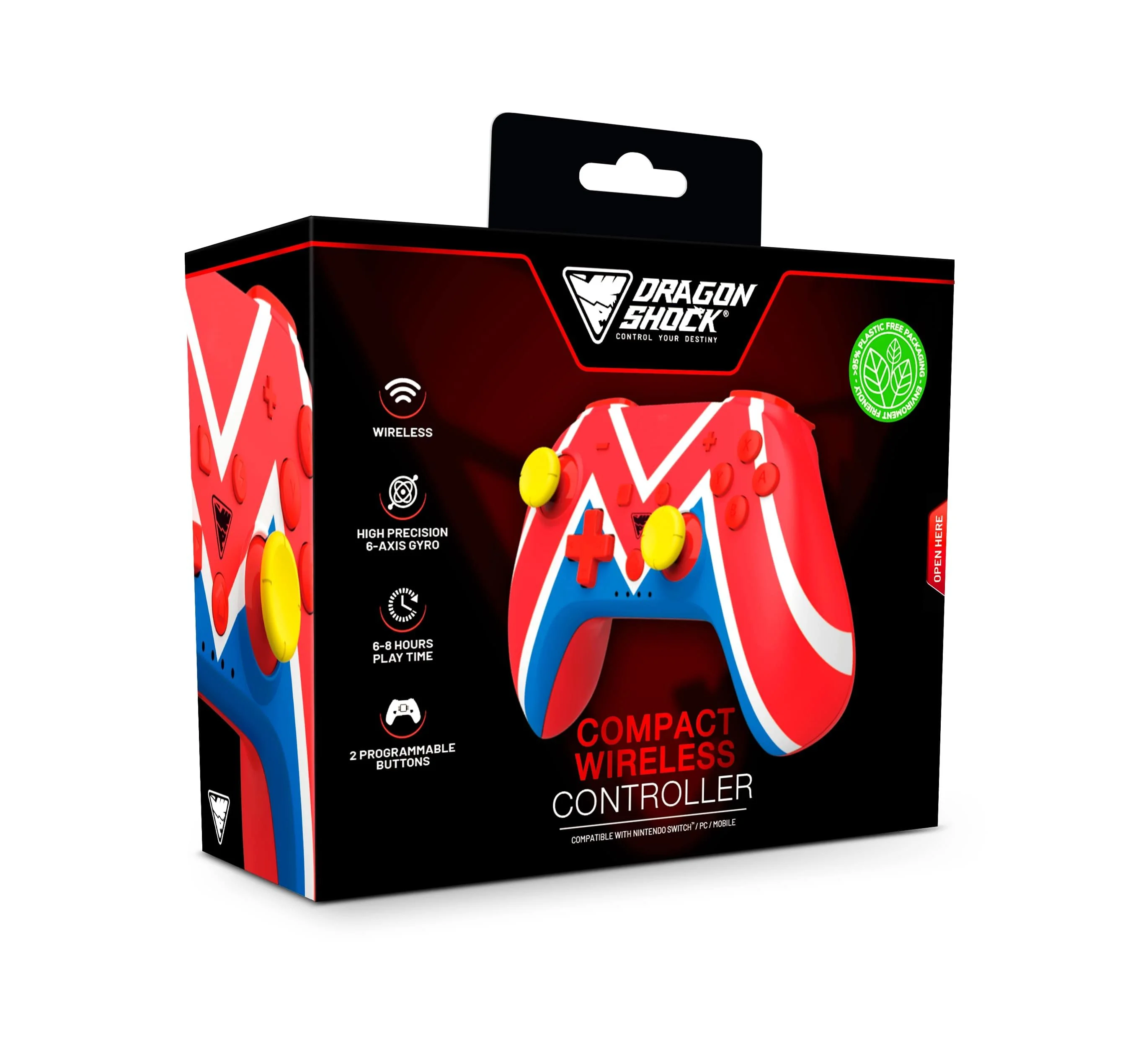 DragonShock - PopTop M Universe - Compacte Bluetooth Draadloze Controller - Geschikt voor Nintendo Switch - Switch OLED - PC - Android