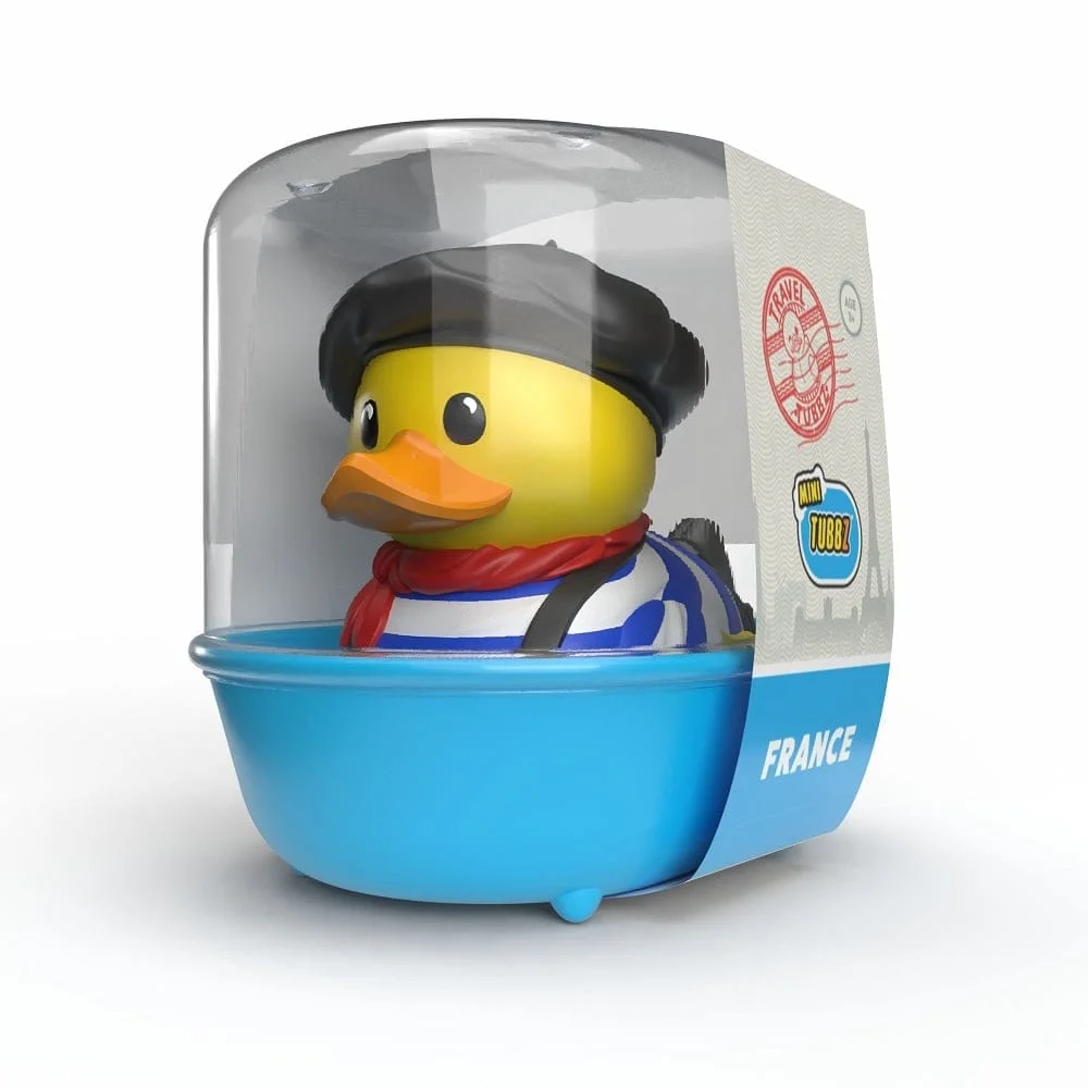 Numskull - Mini TUBBZ Badeend - Reizen - Frankrijk (Badeen Editie) - 5cm
