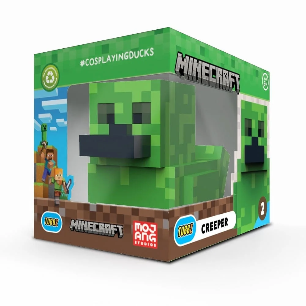 Numskull - Best of TUBBZ Boxed Badeend - Minecraft - Creeper - 9cm