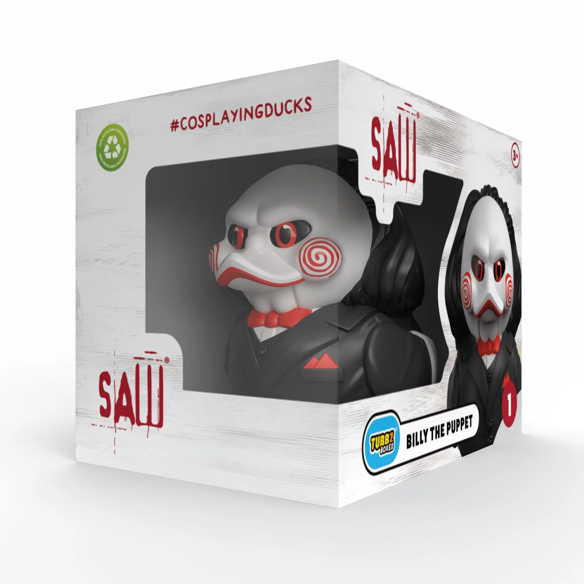 Numskull - Best of TUBBZ Boxed Badeend - Saw - Billy The Puppet - 9cm