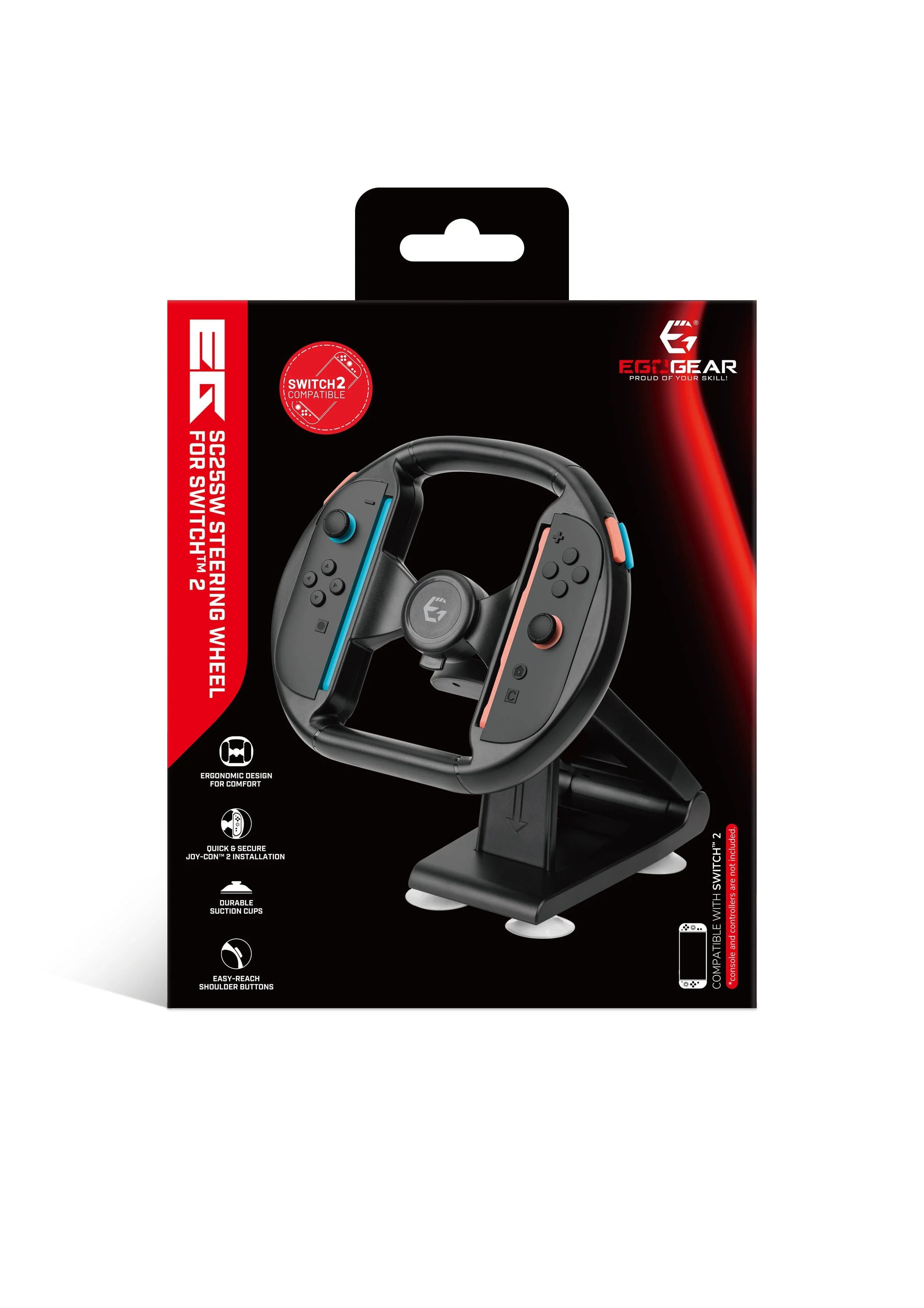 EgoGear - SC25 Stuurwiel voor Switch 2 Joy-Con