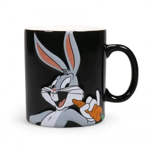 Looney Tunes - Bugs Bunny - Mok - Zwart - 400ml