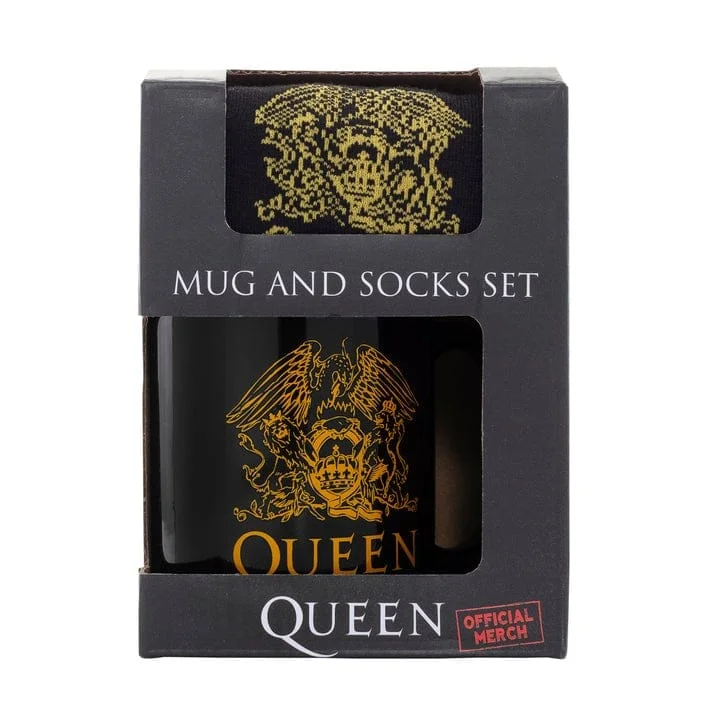 Queen - "Queen" Gift Set met Mok 315ml en Paar Sokken EU 41-45