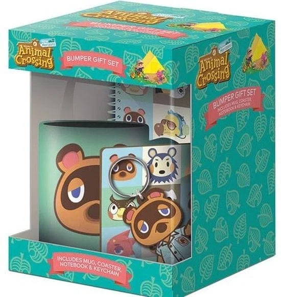 Nintendo - Animal Crossing  New Horizons - Geschenkset - Mok, Notitieboekje, Onderzetter en Sleutelhanger
