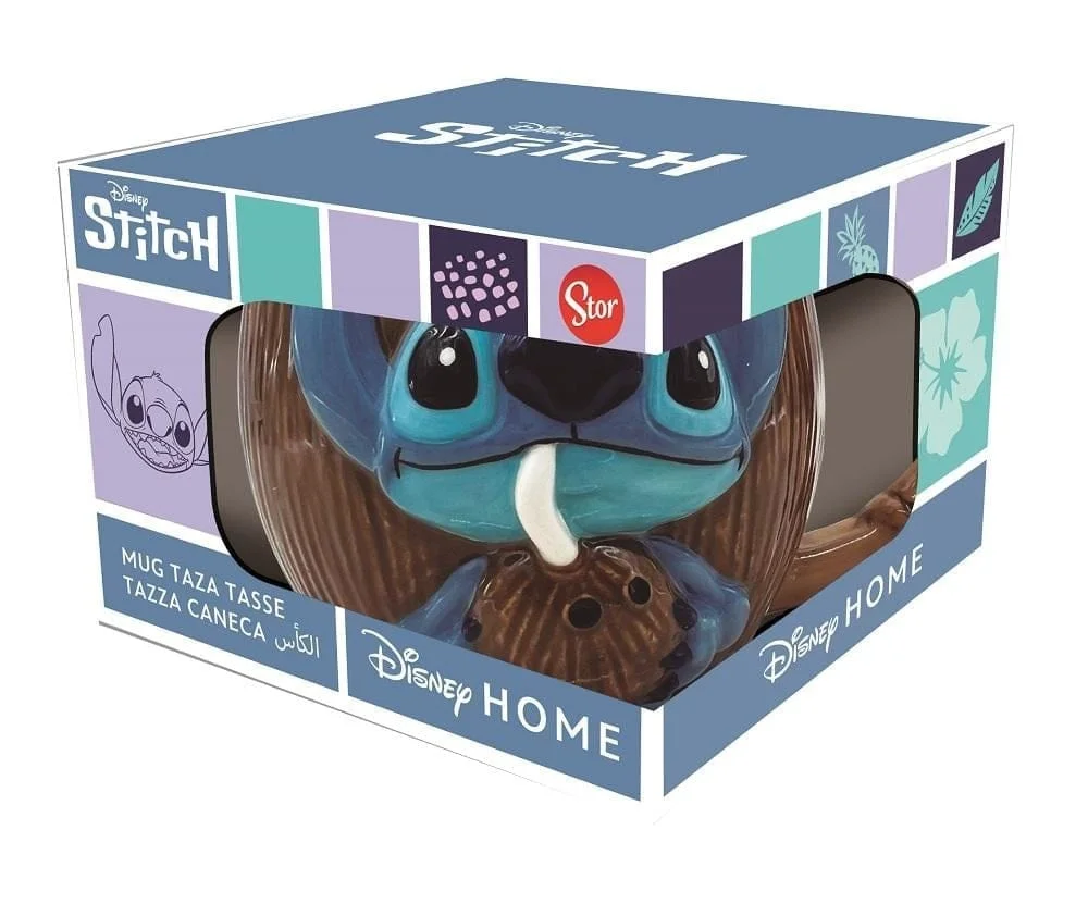 Disney - Kokosnoot Stitch 3D Keramische Mok - 414ml