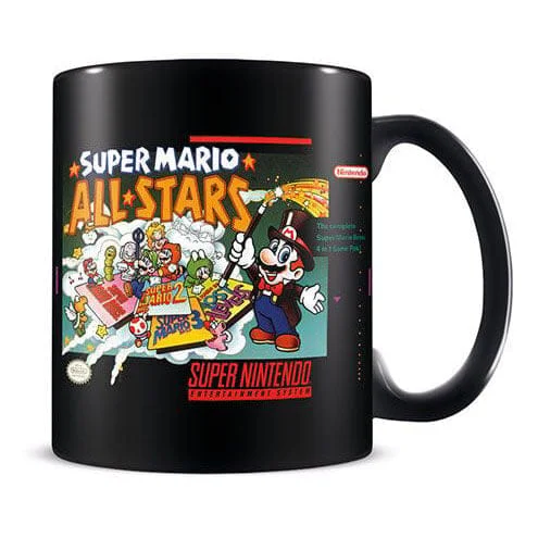 Super Nintendo - Super Mario All Starsl Zwarte mok