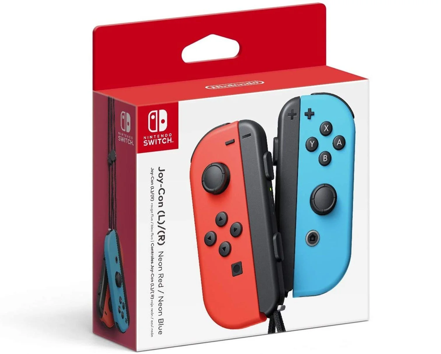 Nintendo Switch Joy-Con Pair Neon Red - Neon Blue