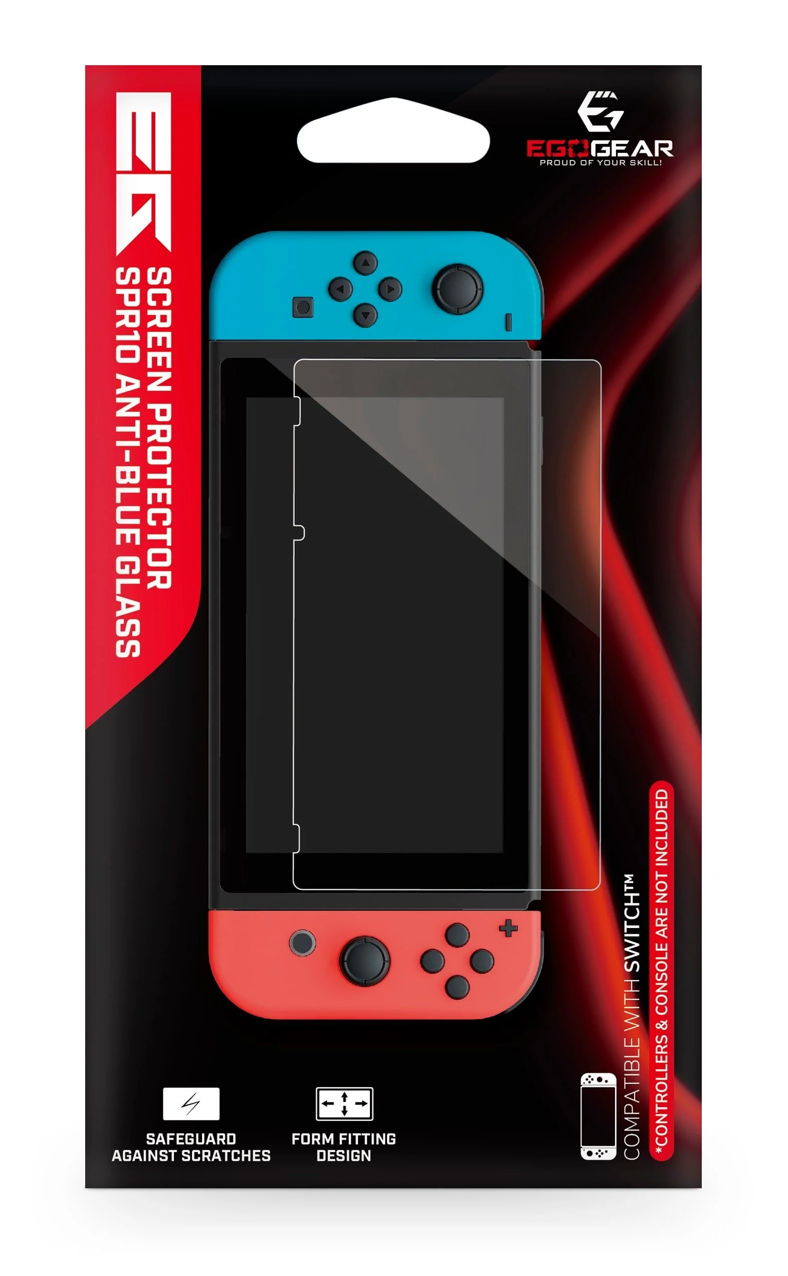 EgoGear - Anti-Blauw Licht Tempered Gehard Glas Scherm - Screenprotector Geschikt voor Switch