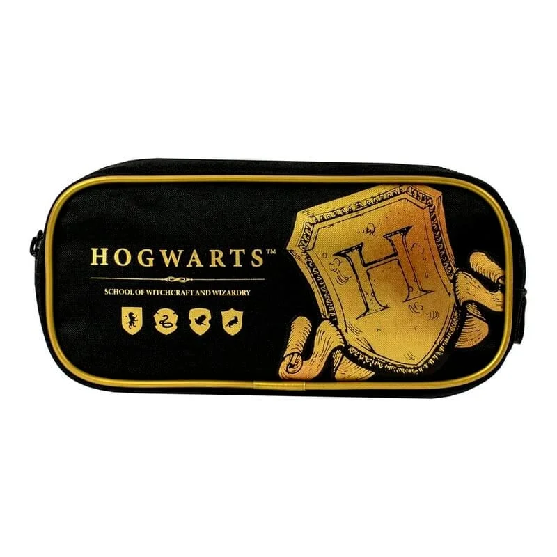 Harry Potter - Hogwarts Schild - Rechthoekige Etui - Zwart
