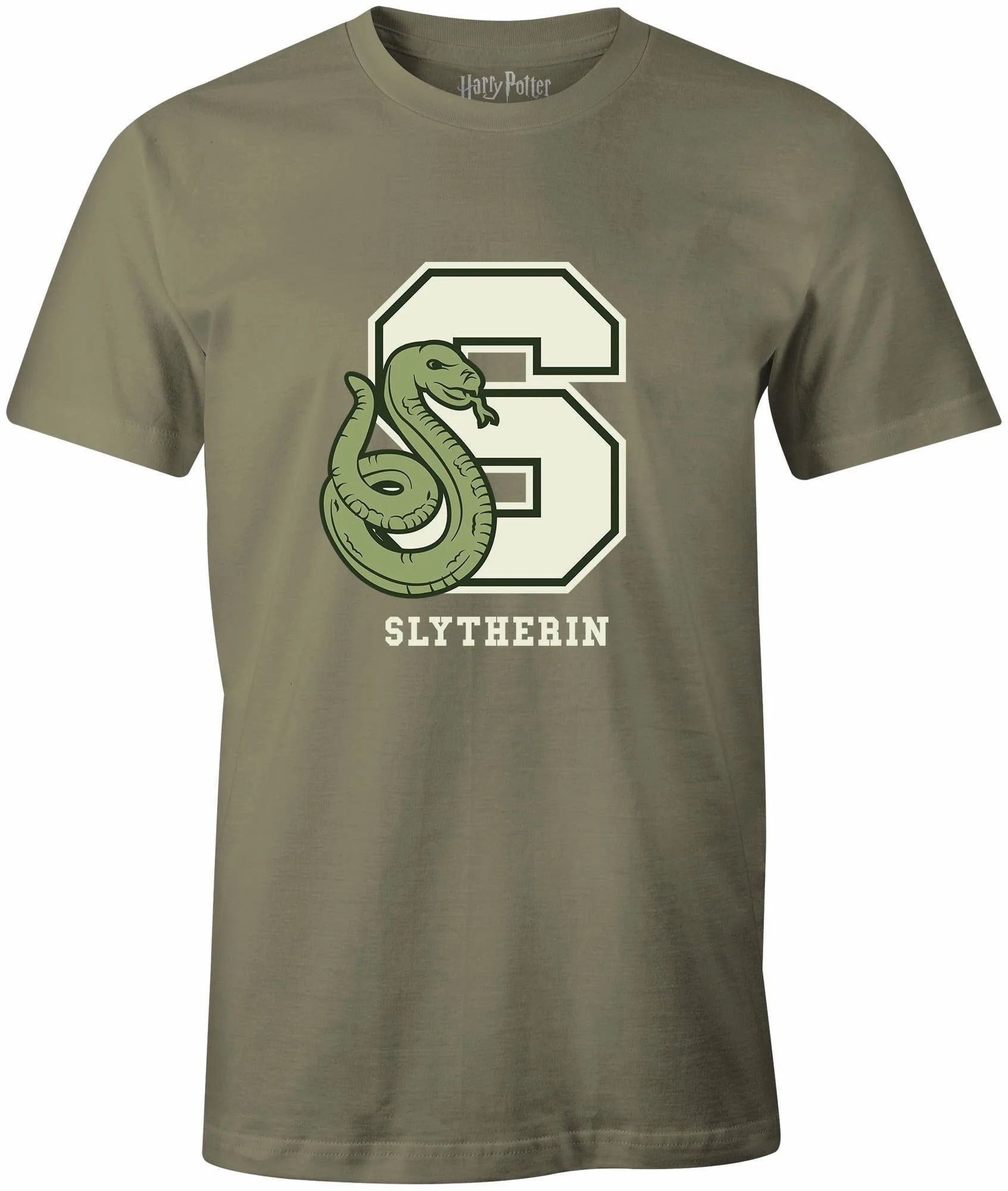 Harry Potter - Kaki Men's T-shirt - S Slytherin - M