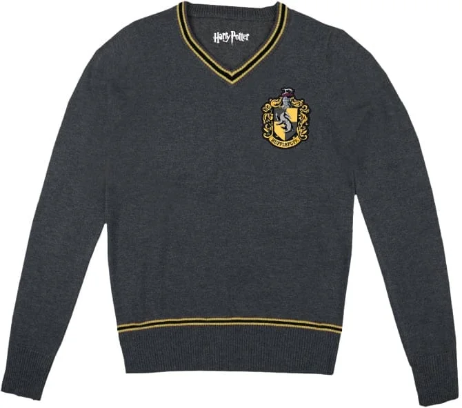 Harry Potter - Hufflepuff Heren Antraciet Trui - XXS