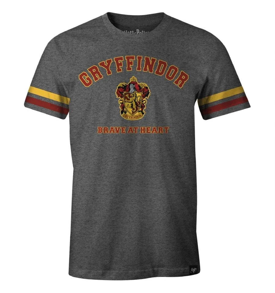 Harry Potter - Gryffindor Brave at Heart Anthracite T-Shirt XL