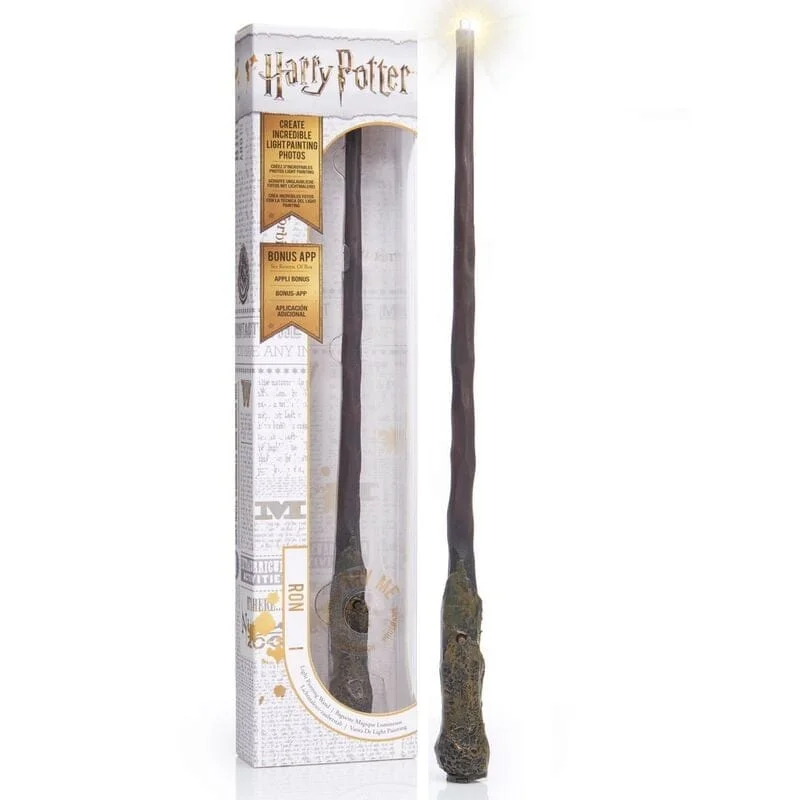 Harry Potter - Ron's Verlichte hand beschilderde Toverstok met LED