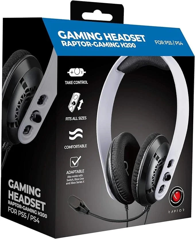 Raptor Gaming - H200 Bedrade Stereo Gaming Headset Wit - Geschikt voor PS4/PS5