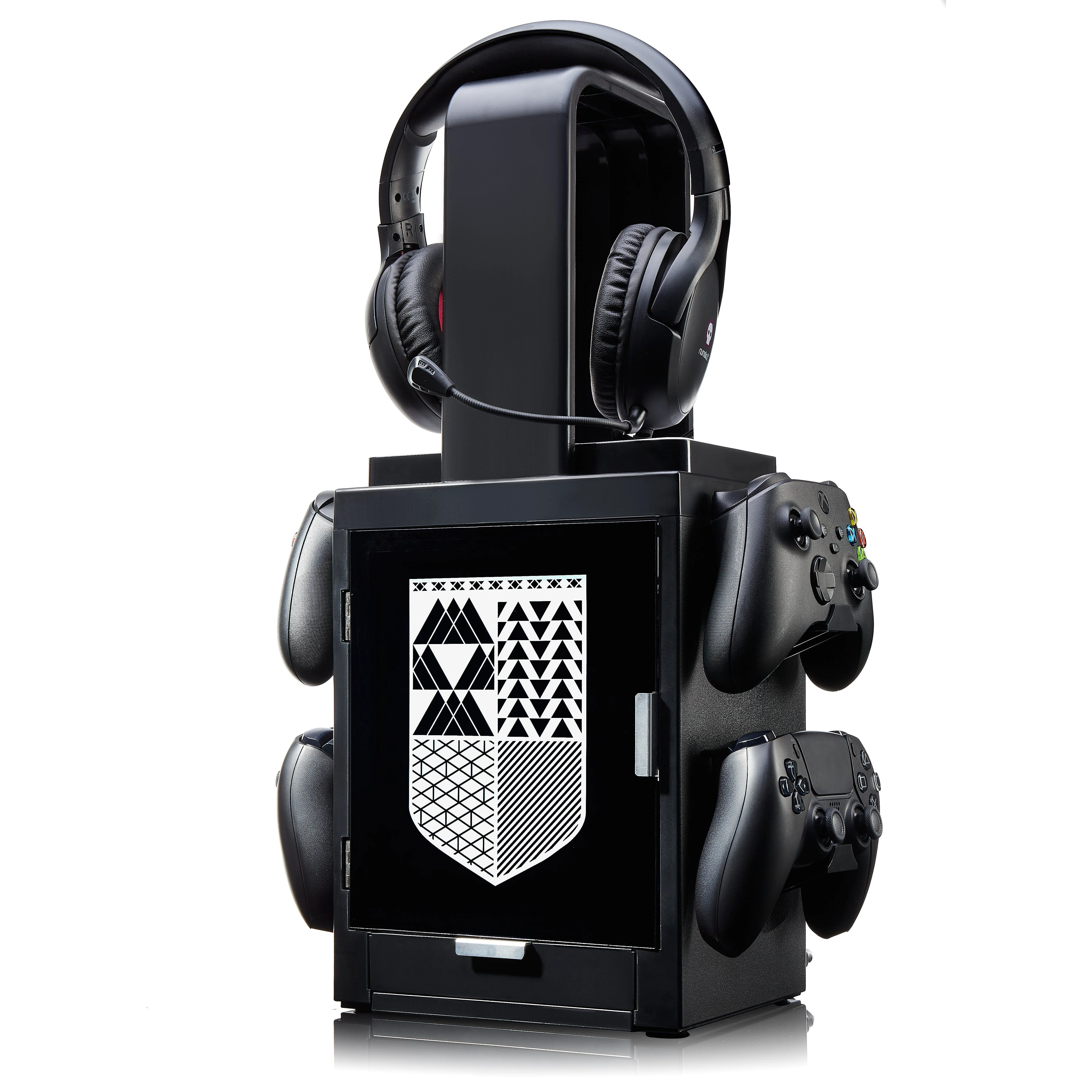 Numskull - Destiny Light Logo Inspired Gaming Locker voor 4 Controllers - 10 Games - Koptelefoon