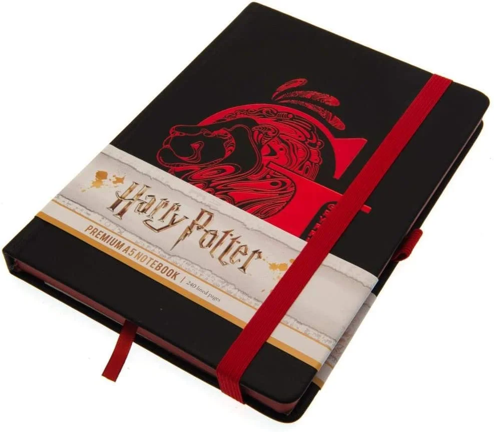 Harry Potter - Gryffindor - A5 - Premium Notitieboek - Rood en Zwart