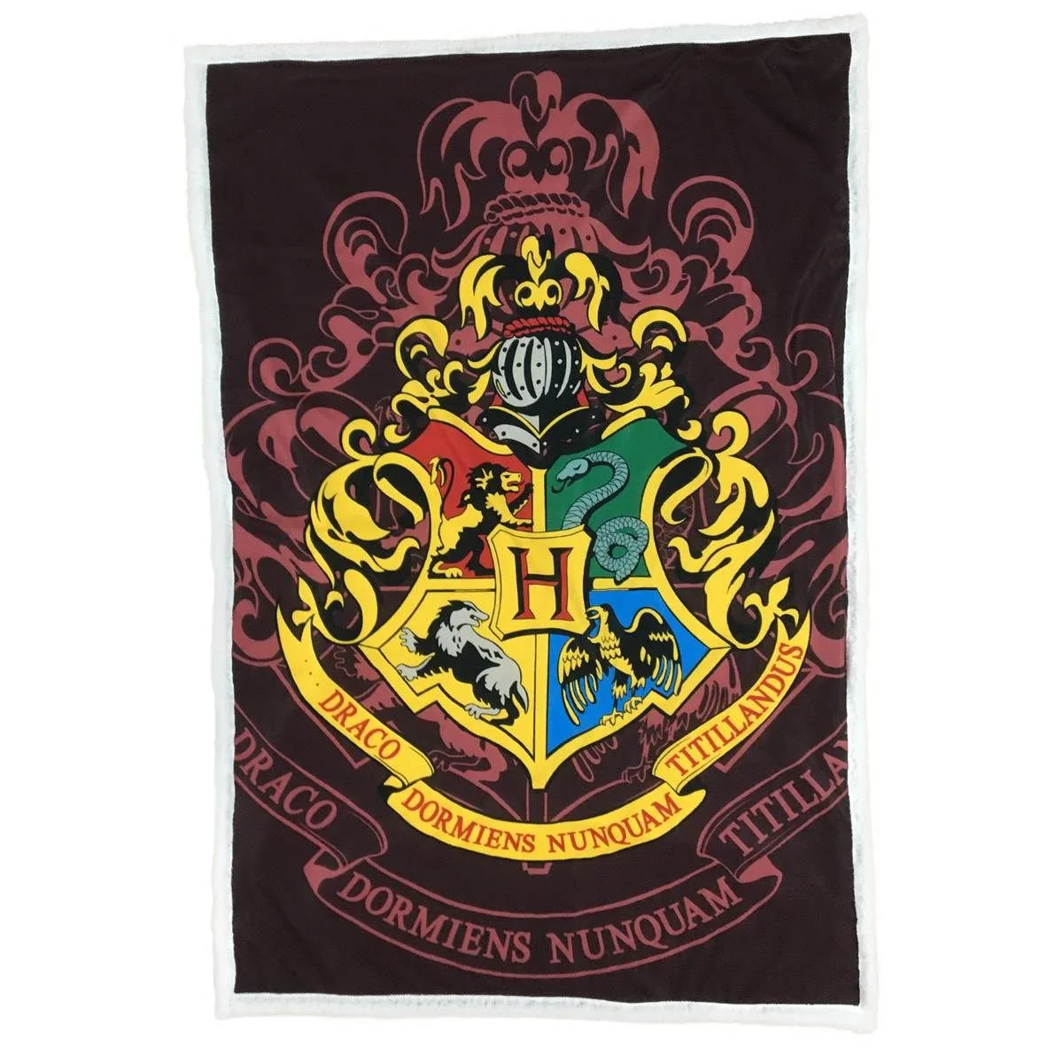 Harry Potter - Zweinstein Crest Sherpa Deken