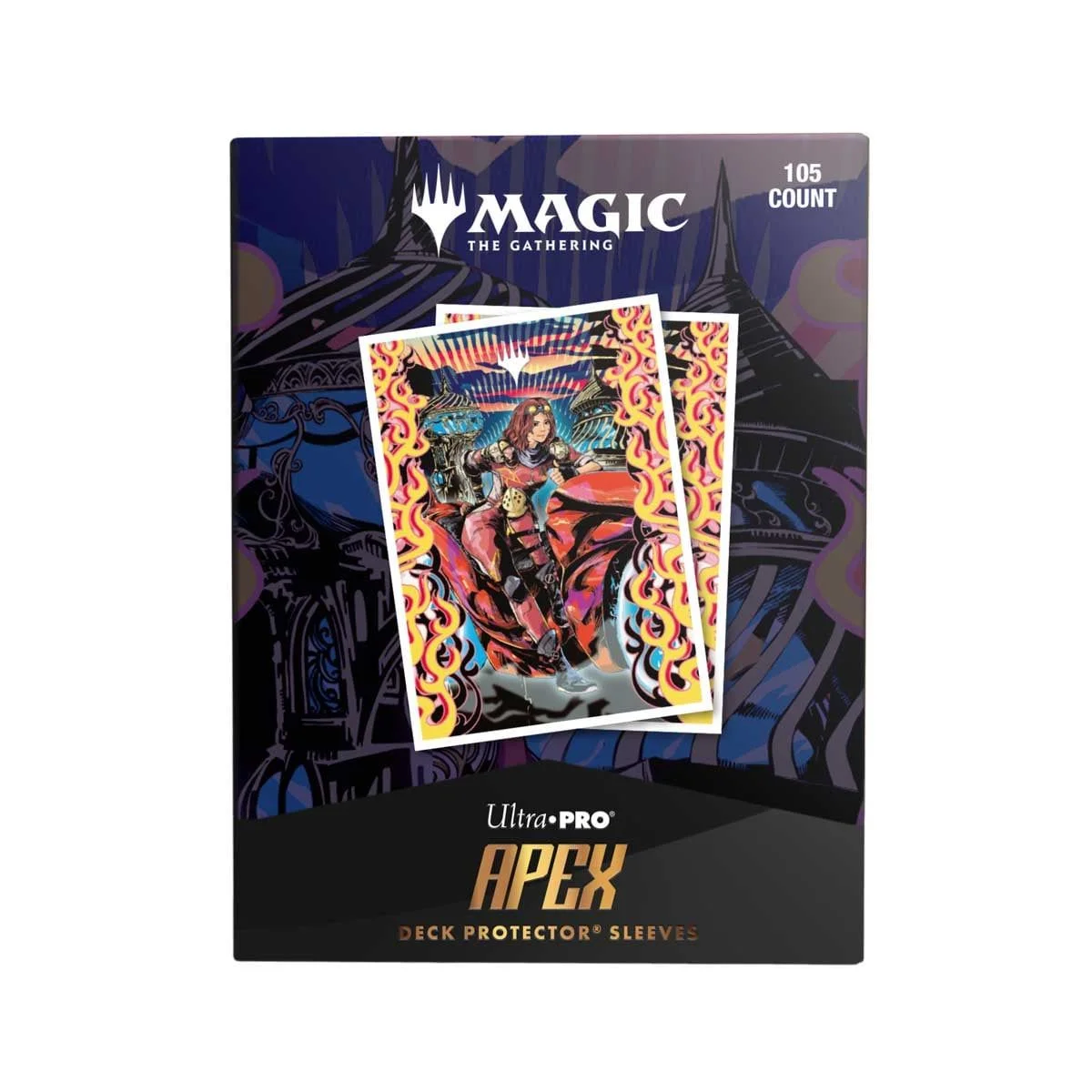 Ultra Pro - Magic: The Gathering - Aetherdrift - Chandra, Spark Hunter 105ct Apex Deck Protector Sleeves - UK