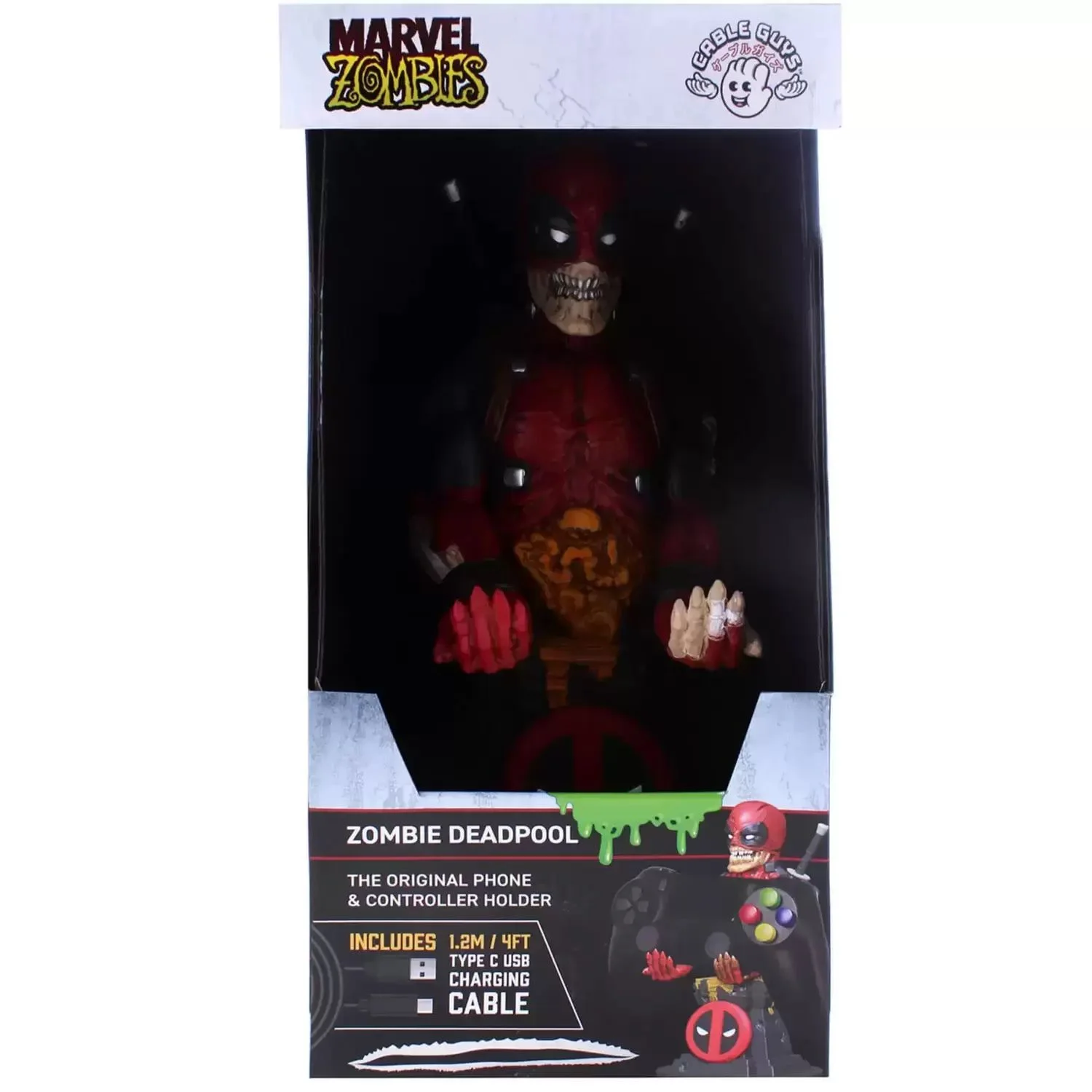 Cable Guys - Marvel - Deadpool Zombie Telefoon & Controller Oplader/Houder