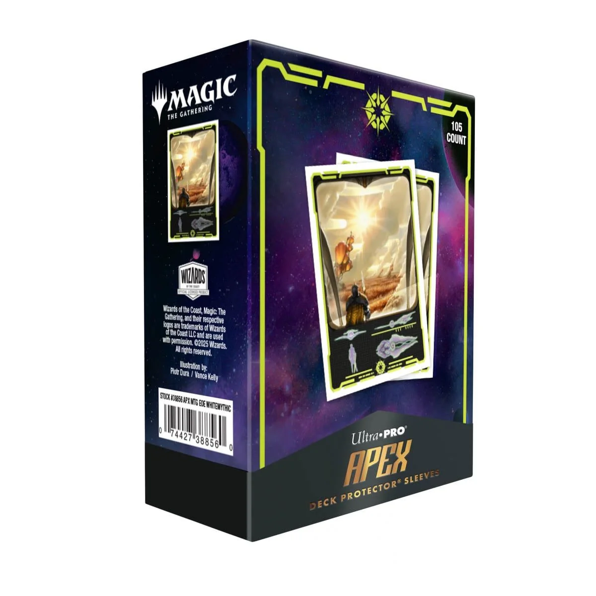 Ultra Pro - Magic: The Gathering - Edge of Eternities - Adagia, Windswept Bastion 105ct Apex Deck Protector Sleeves - UK