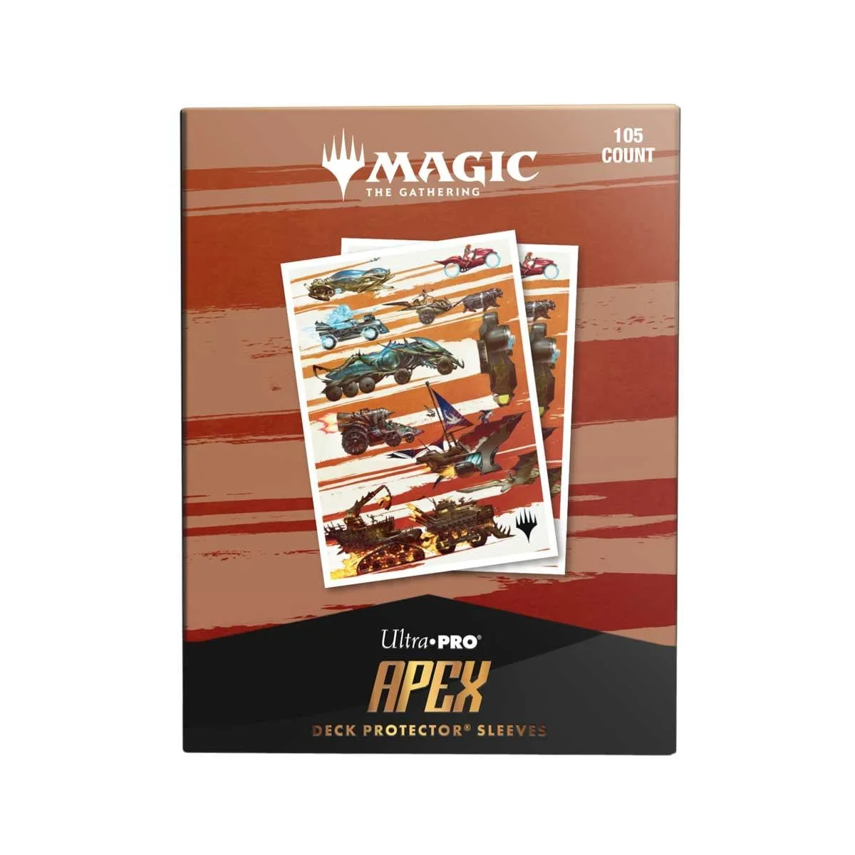 Ultra Pro - Magic: The Gathering - Aetherdrift -  Finish Line Bundle Key Art 105ct Apex Deck Protector Sleeves - UK