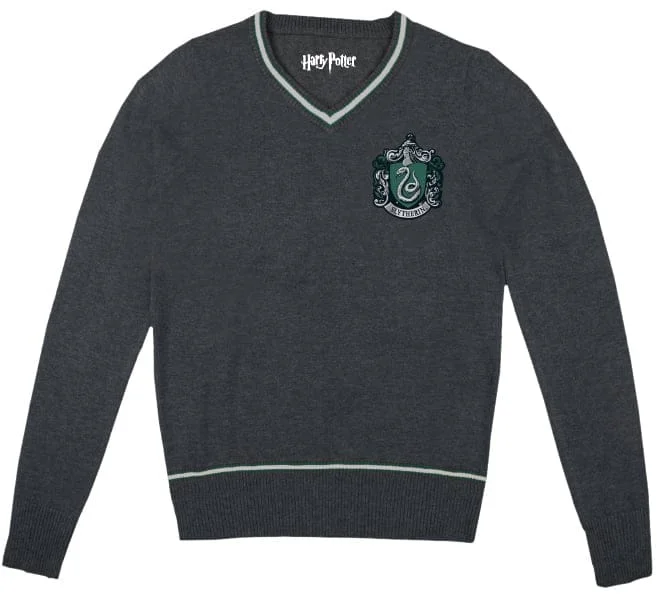 Harry Potter - Slytherin Heren Antraciet Trui - L