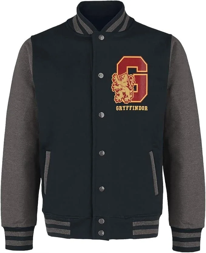Harry Potter - Black and Grey Men's Jacket - Gryffondor Potter - M