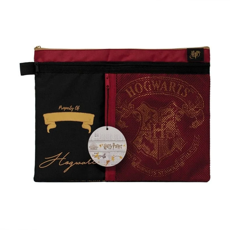 Harry Potter - Hogwarts Crest - Aanpasbare Studieportemonnee met Meerdere Vakken