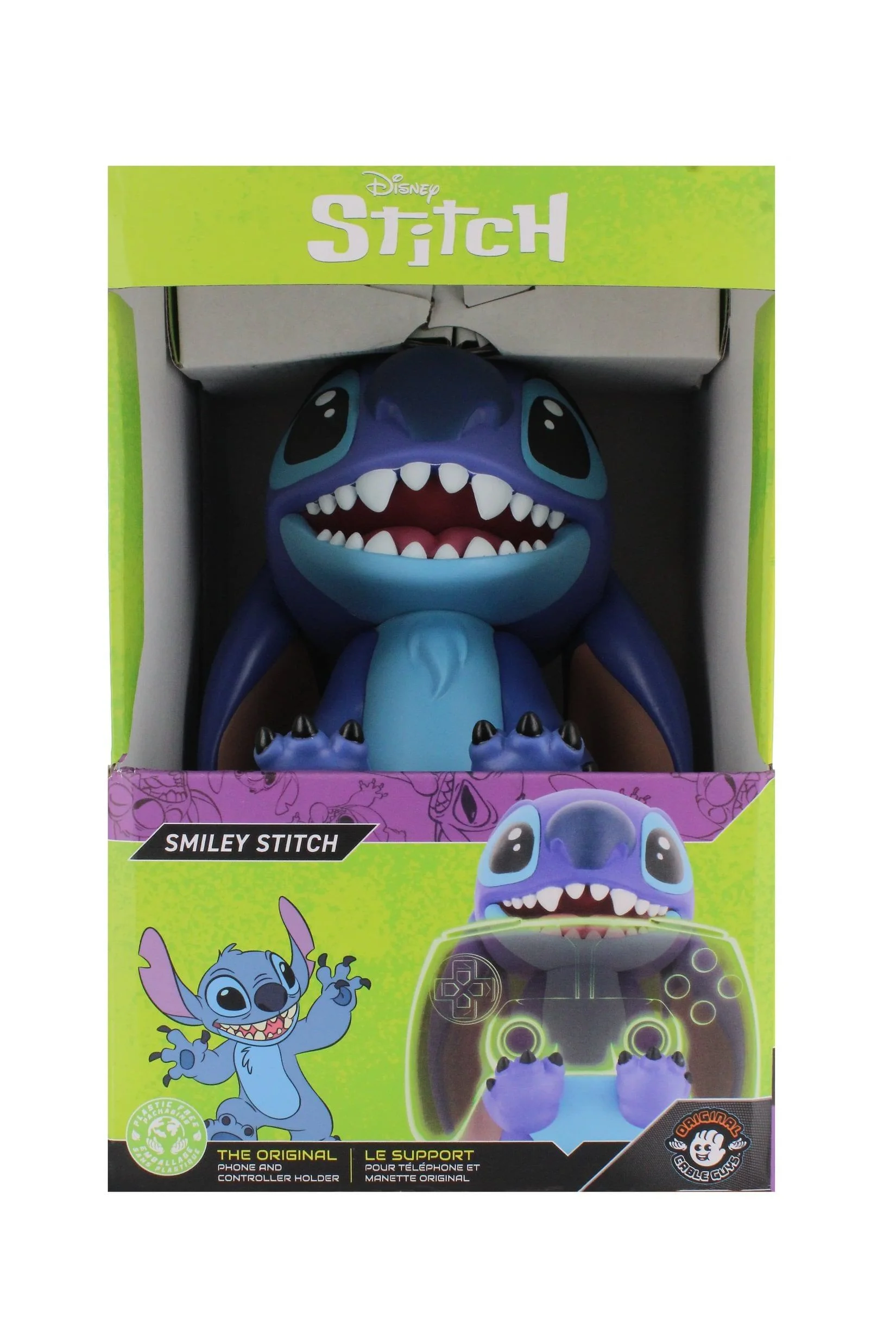 Cable Guys - Disney - Lilo & Stitch - Smiley Stitch Telefoon & Controller Oplader/Houder