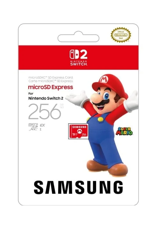 Samsung - microSD Express-kaart voor Nintendo Switch 2 256 Gb