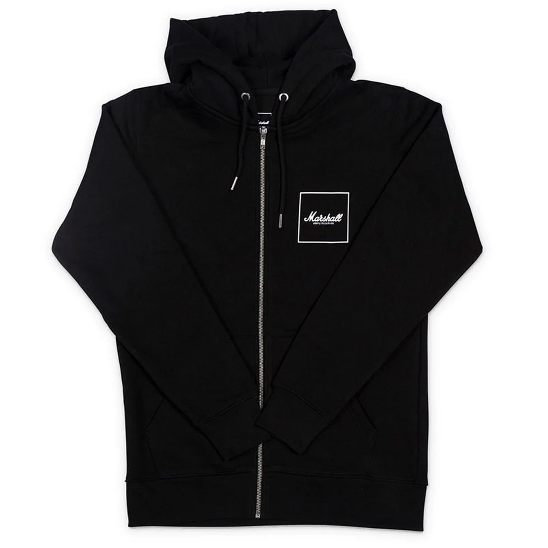 Marshall - Vierkante Logo Hoodie Zwart (Unisex - L)