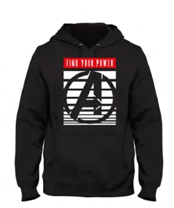 Marvel - Avengers Logo Zwart Heren Sweat Hoodie - XL