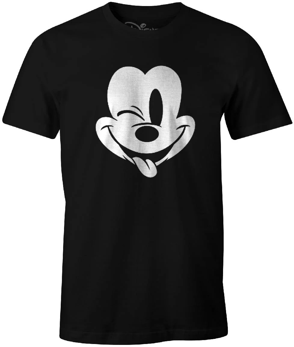 Disney - Winking Mickey Mouse T-Shirt Black - M