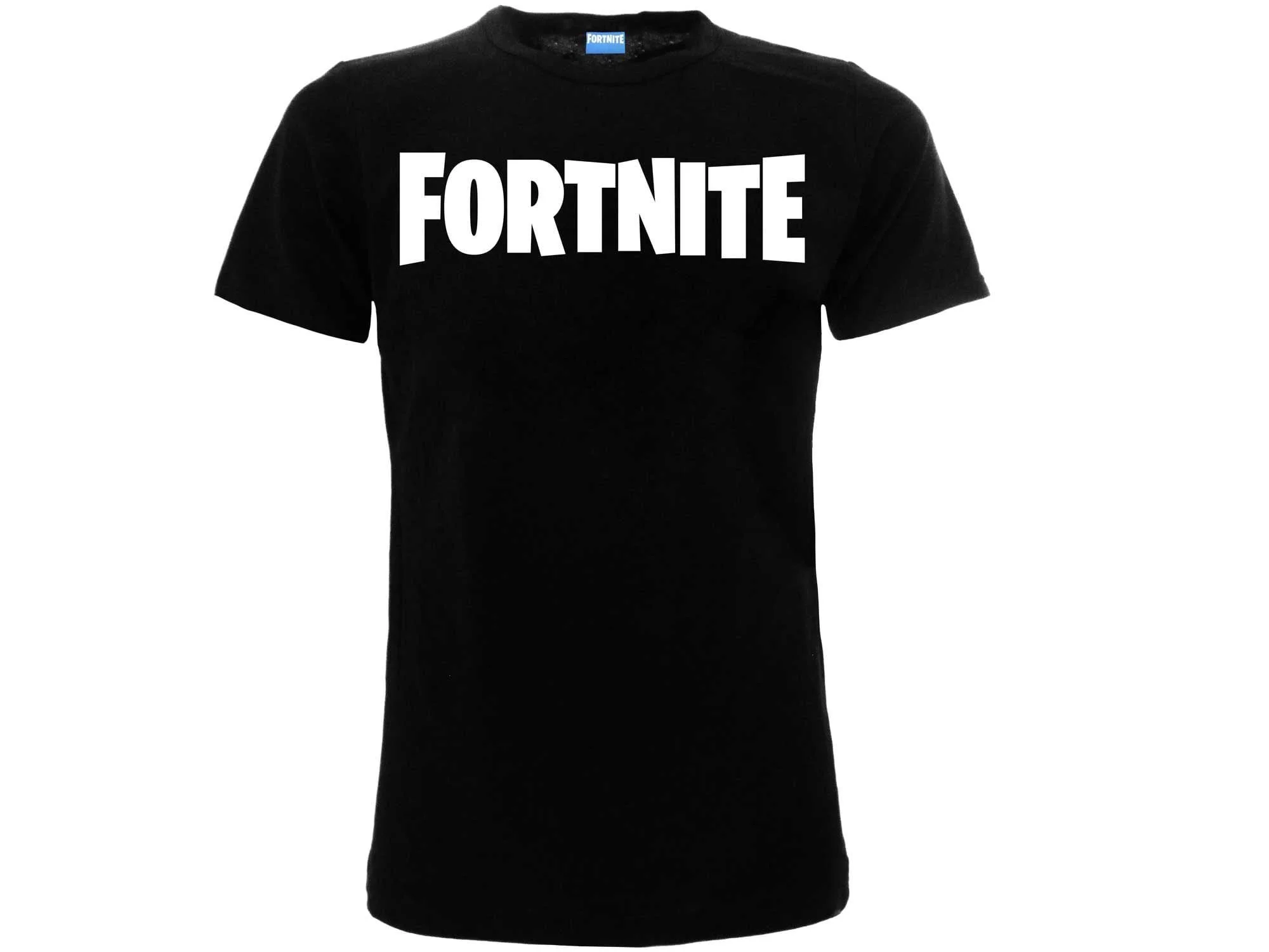 Fortnite - Logo Zwart T-Shirt Kinderen 164cm -14 Jaar