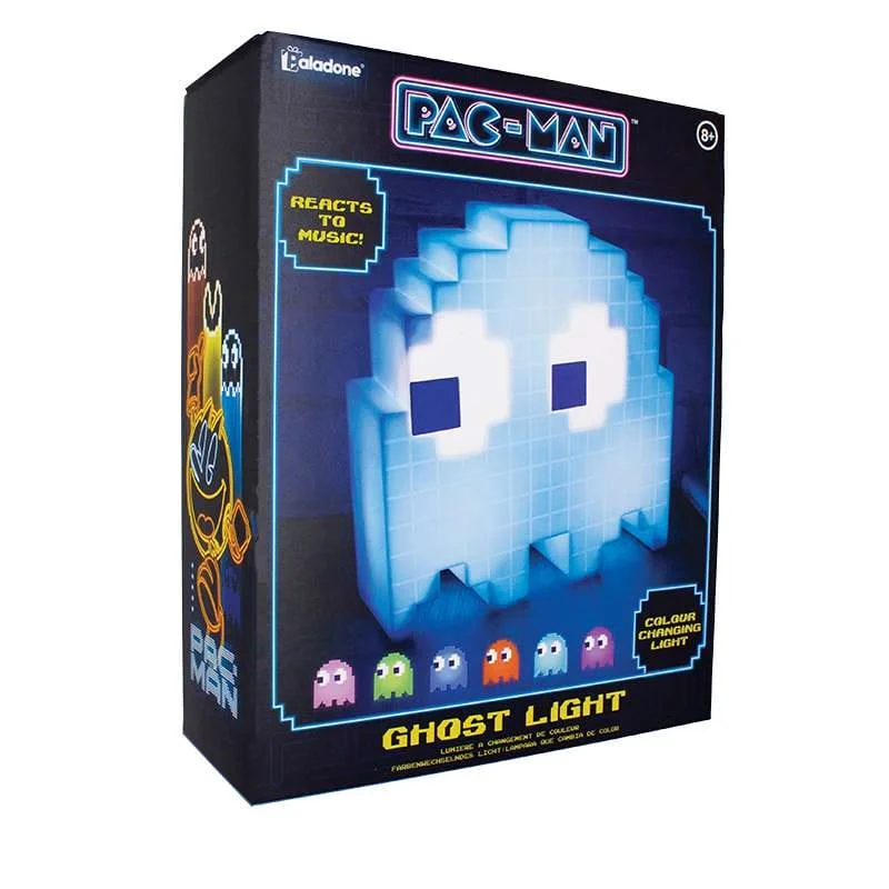 Pac-Man - Ghost Nachtlamp - Bureaulamp 16 kleuren LED met Party Mode