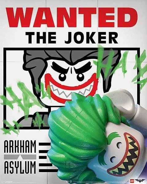 Lego Batman  - Wanted The Joker - Mini Poster