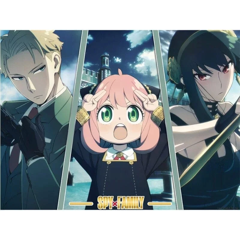 Cartoon Kingdom - Golden Poster - Spy x Family "Anya, Yor en Loid" 40x31cm