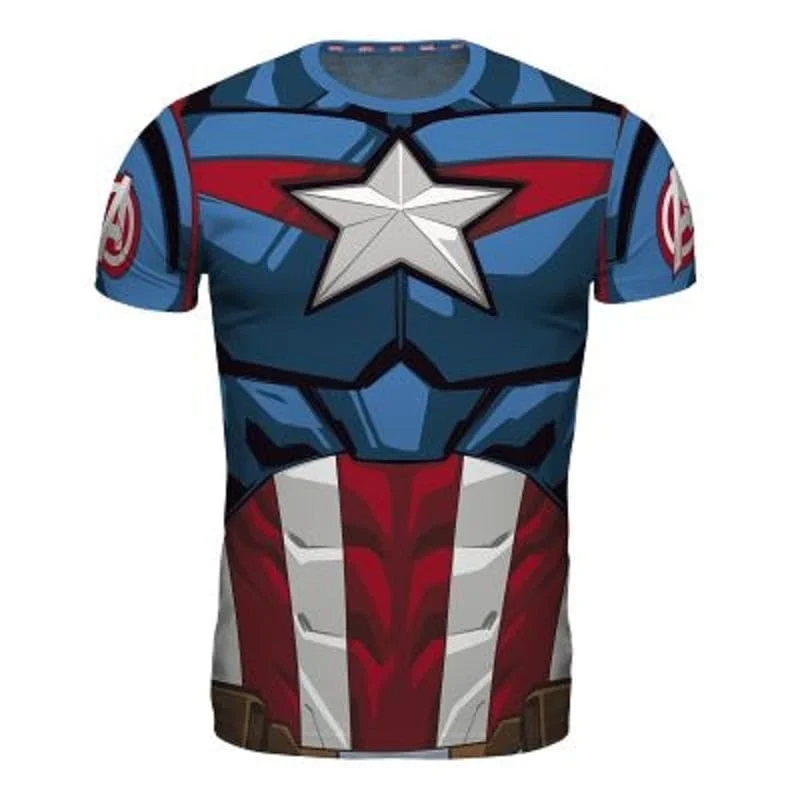Marvel - Cosplay Captain America Mannen-T-shirt - L