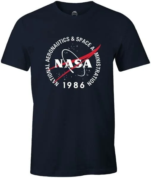 NASA - Black Men's T-shirt 1986 - L