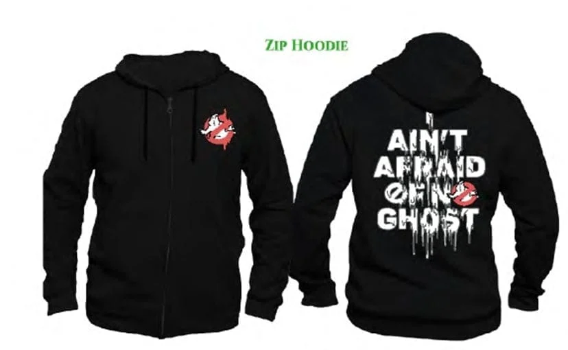 Ghostbusters - Zwart Heren Sweat Zippe Hoodie -S